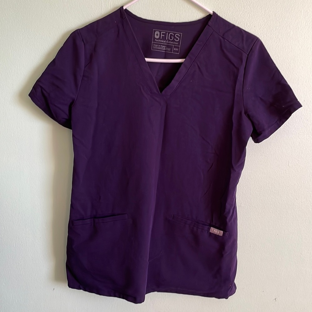 FIGS Purple Catarina One Pocket Scrub Top
